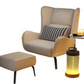 Scandinavian lazy small sofa popular single leather sofa accessible luxury sofa small apartment living room for homeclassycasual chair