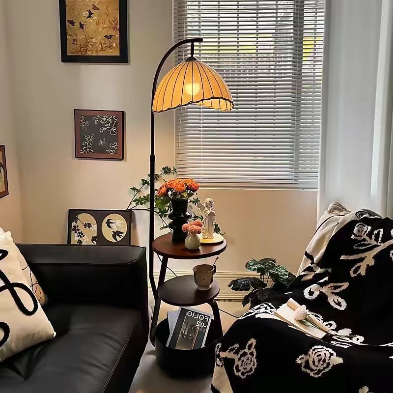 Floor lamp, medieval style bedroom bedside table, integrated grapefruit lamp, living room sofa, atmosphere coffee table, fishing lamp