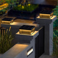 Solar powered pillar lights for courtyards, gateways, and outdoor walls - waterproof post lights for villa entrances