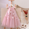 Girls' dresses:  summer new arrivals - stylish floral sleeveless princess sundress