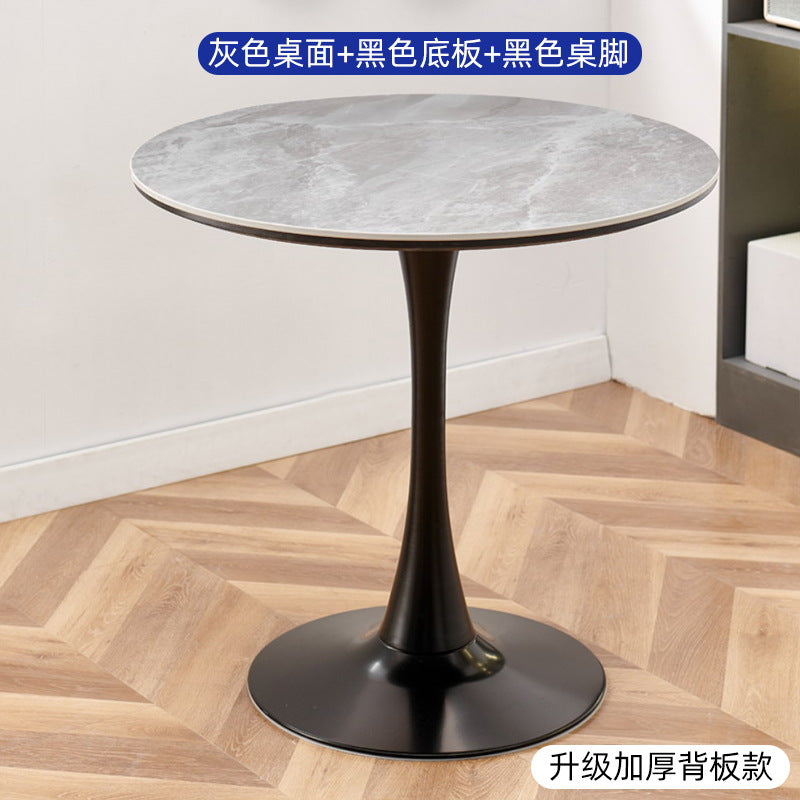 Round coffee table living room home tulip casual reception negotiation small round table casual balcony small tea table and chair combination