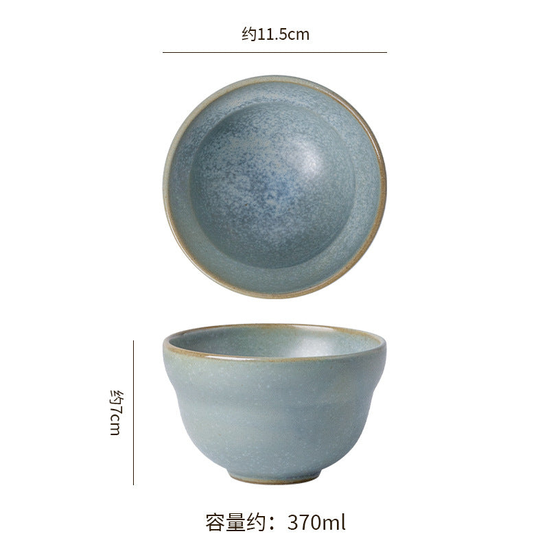 Retro stoneware scented hand-held tea cup tea bowl japanese kiln owner cup office afternoon tea milk coffee cup