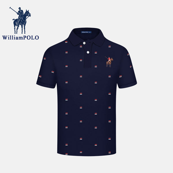 Emperor Paul Men's Short Sleeve T-Shirt Summer Lapel Men's Half Sleeve Loose Business Shirt Polo Shirt Men's Top