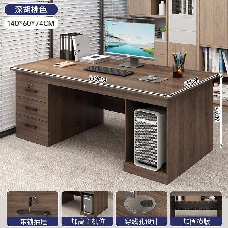 Office desk boss desk casual office with drawers 5 new light luxury staff position computer table