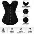 Personalized cross-border palace body shaper, body shaping, tummy control, silmsexy silks and satins, steel buckle shaping, fishbone bra shaping