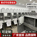Study table, self-study room, immersive solid wood particle board, balcony corner partition table and chair, for home postgraduate entrance examination student desk