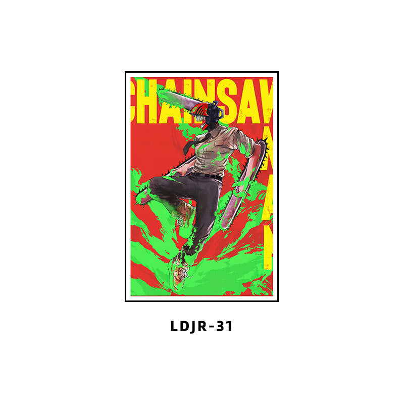 Chainsaw Man Decorative Painting Dianji Hayakawa Autumn Chainsaw Man Poster Hanging Painting E-sports Room Bedroom Anime Second Dimensional Mural