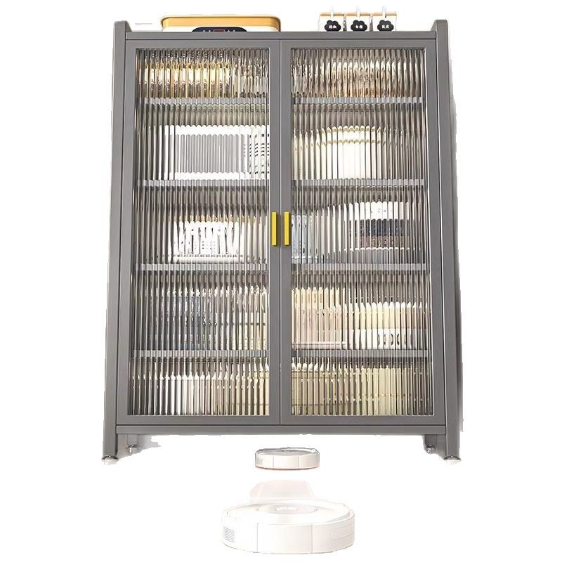 Kitchen multifunctional storage rack microwave oven storage cabinet slit storage cabinet floor-standing multi-layer cabinet cupboard shelf