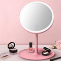 Led makeup mirror with light, desktop style, popular for women, small fill light mirror, dorm room specific, desktop vanity mirror, portable mirror