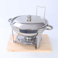 Amazon stainless steel round dining stove detachable foldable alcohol stove buffet stove hotel restaurant buffet stove