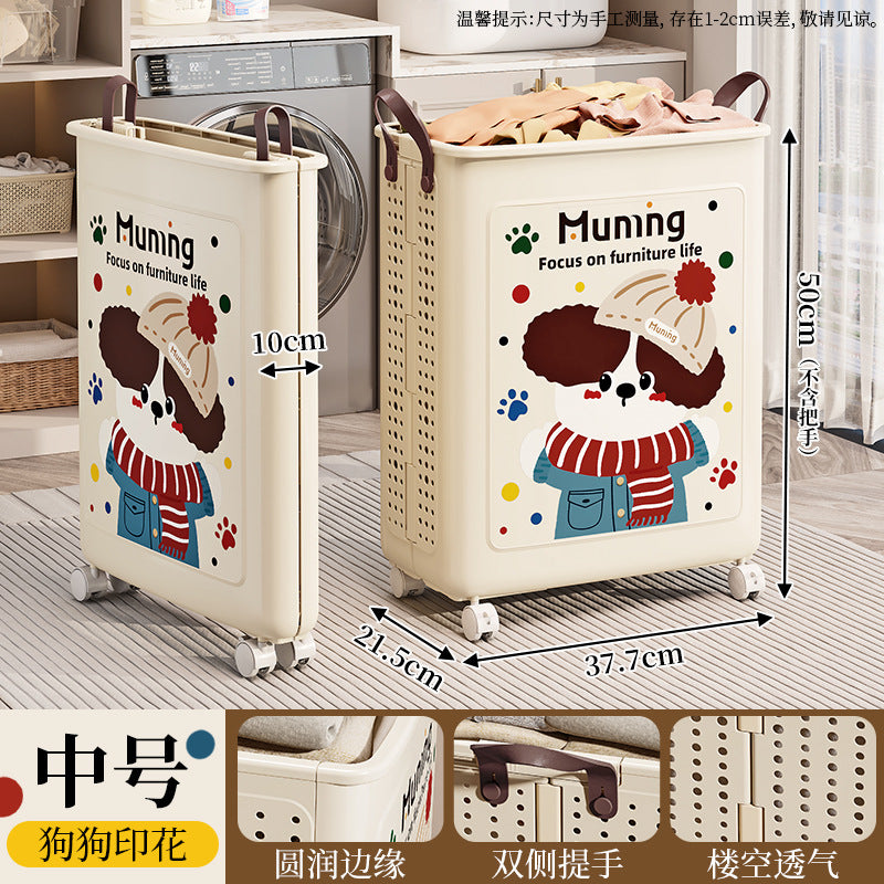 Dirty clothes basket for homefoldable dirty clothes storage basket bathroom clothes storage basket large capacity clothing handy gadget