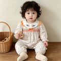 Newborn baby clothes autumn collection: stylish floral rompers for baby girls - perfect for spring/autumn, princess style, full month celebration, and outdoor wear
