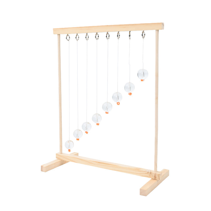 Serpentine pendulum law of conservation of energy handmade DIY technology small production students invent STEAM teaching aids classroom experiment