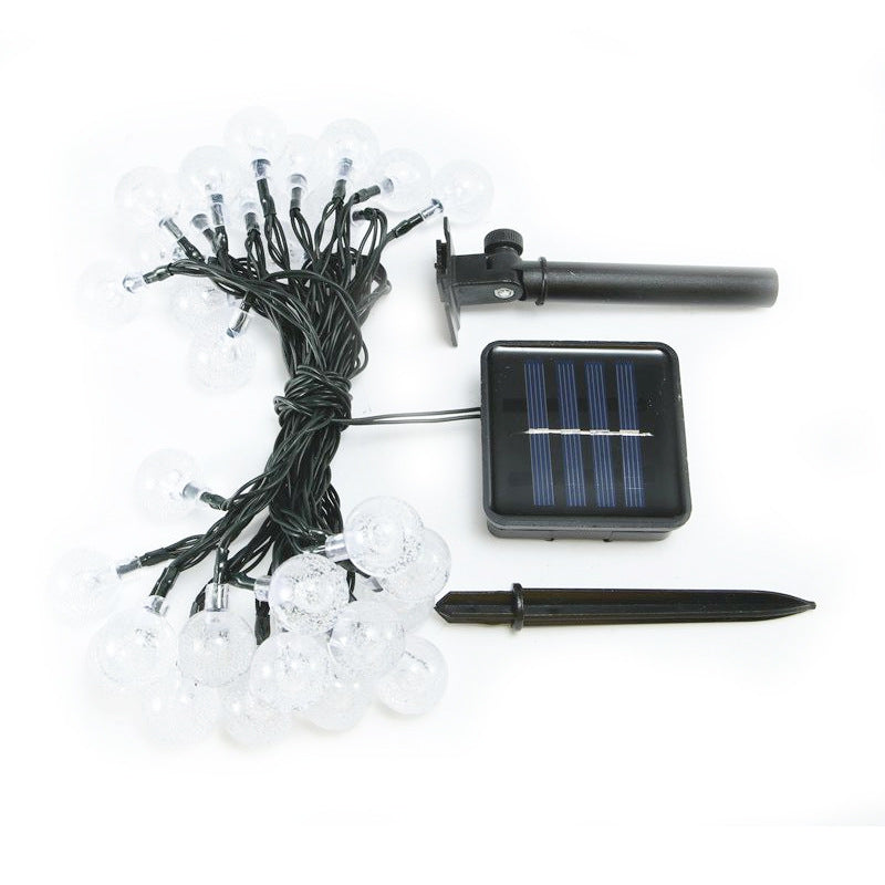 [Customized] Cross-border outdoor LED solar bubble ball light string, camping lawn courtyard street lighting light string