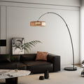 Brown italian light luxury high-end fishing lamp living room sofa high-looking floor lamp decoration atmosphere bedroom reading