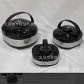 980 factory hot selling cross-border hot selling fresh-keeping lunch box thermal insulation bucket high-end stainless steel thermal insulation pot fresh-keeping bucket three pieces 6