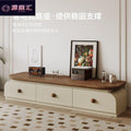Solid wood tv stand living room home floor-standing mid-century modern walnut small apartment light luxury coffee table tv stand combination