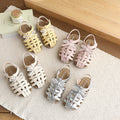 Baotou sandals girl outwear woven vancahao summernew arrival student soft bottom plaideasiest for match fresh shoes sandals