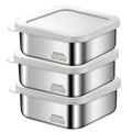 304 stainless steel small lunch box - brown rice & grain portion control container - weight loss meal prep box - microwave safe