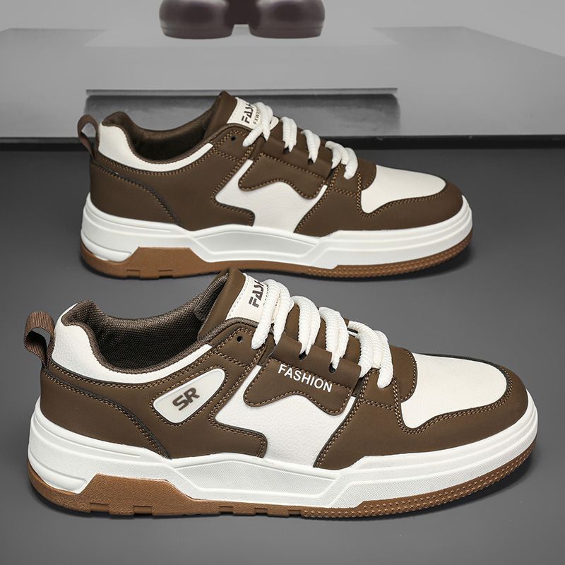 2025 new spring men's ins-style sneakers: waterproof athletic shoes, casual low-top flats, versatile and breathable