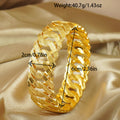 Middle eastern vintage openable cuban bangle - perfect for everyday wear and gifting - dubai fashion women's cuff bracelet