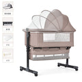 Newborn multifunctional crib convertible to big bed, baby bed, bassinet, foldable, mobile, adjustable height, portable