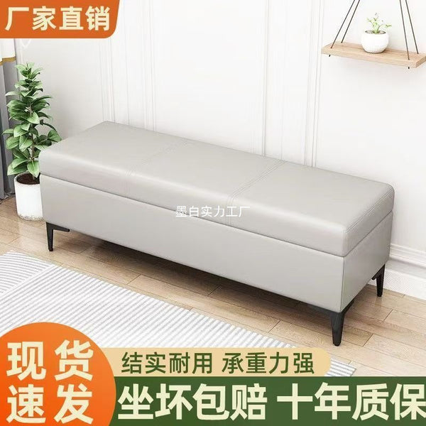 Home door shoe change stool entry light luxury storage stool long strip stool sofa stool long strip sofa stool storage stool