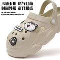 Cartoon nurse clogs women's summer outdoor wear internet celebrity 2024 new non-slipthick sole toe beach sandals