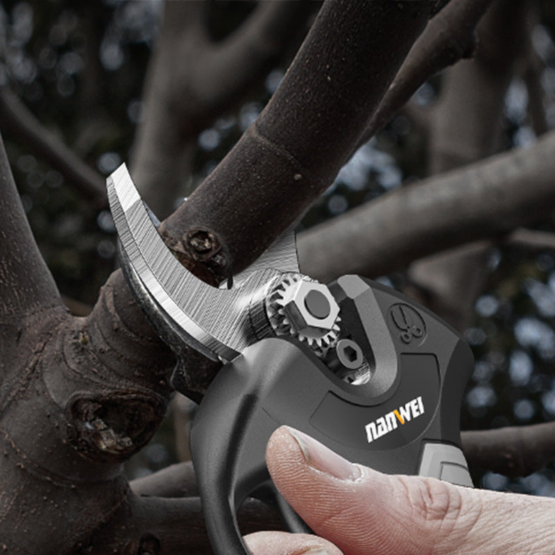 Nanwei electric fruit branch shears rechargeable brushless high branch shears lithium battery pruning shears tree fruit shears thick branch gardening shears