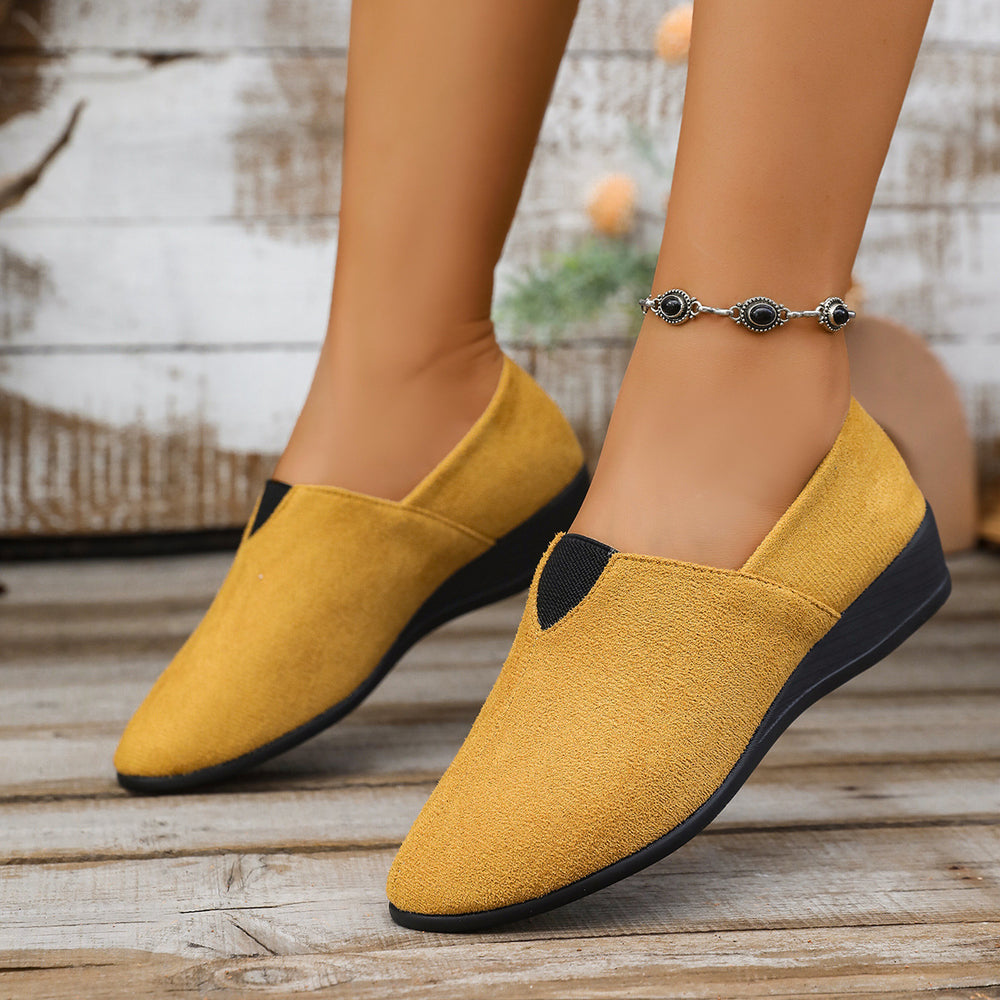 new arrival: women's casual loafers - suede, comfortable, plus size, wholesale for cross-border e-commerce