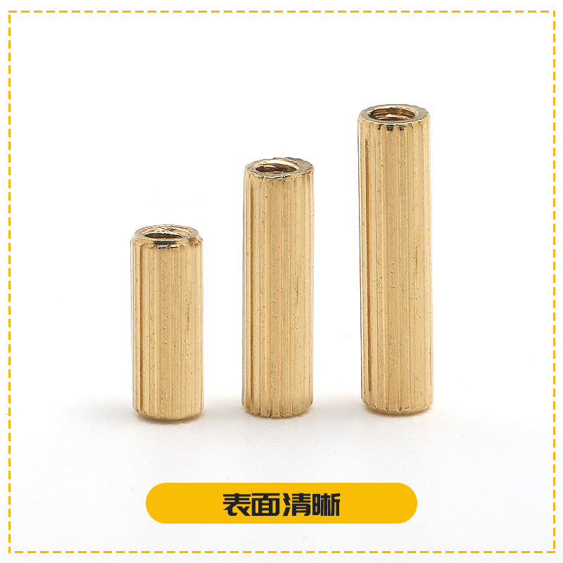 M2 double pass round knurled copper column H3 surveillance camera security pull double pass copper stud multi-specification isolation column