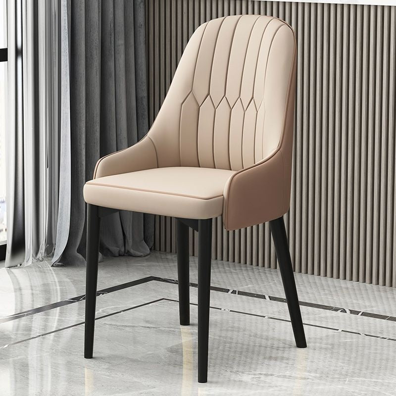Hotel & home light luxury dining chair - minimalist modern backrest stool, office chair, restaurant leisure chair, dining table chair - metal & other materials