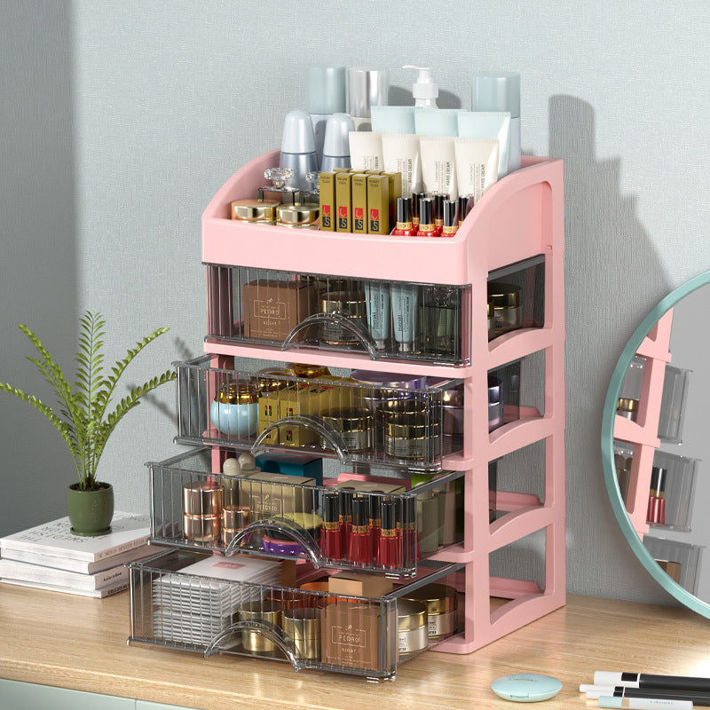 Desktop Cosmetics Storage Box Drawer Type Multi-layer Storage Large Capacity Jewelry Lipstick Skin Care Products Storage Shelf