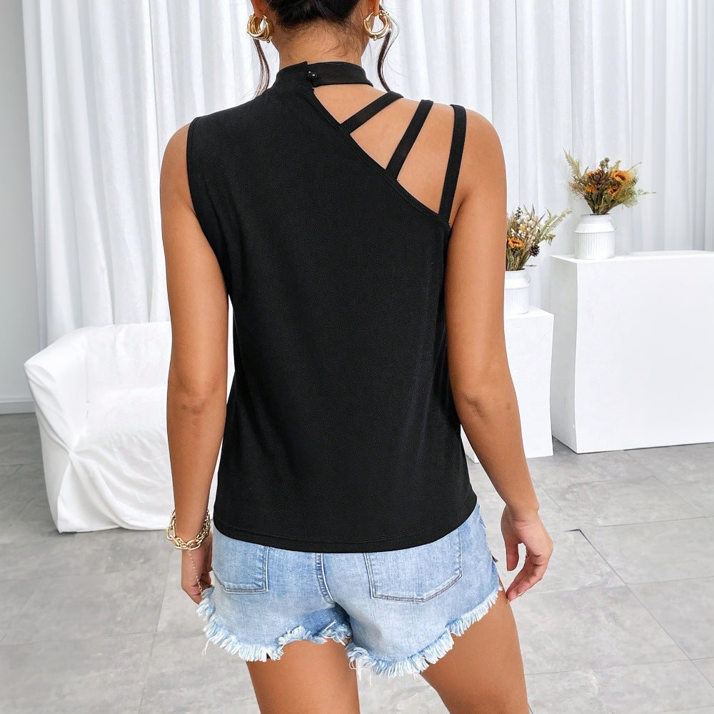 Instagram-worthy, trendy european and american style women's spring/summer new arrivals: irregular design t-shirt, versatile top, summer high-end feel
