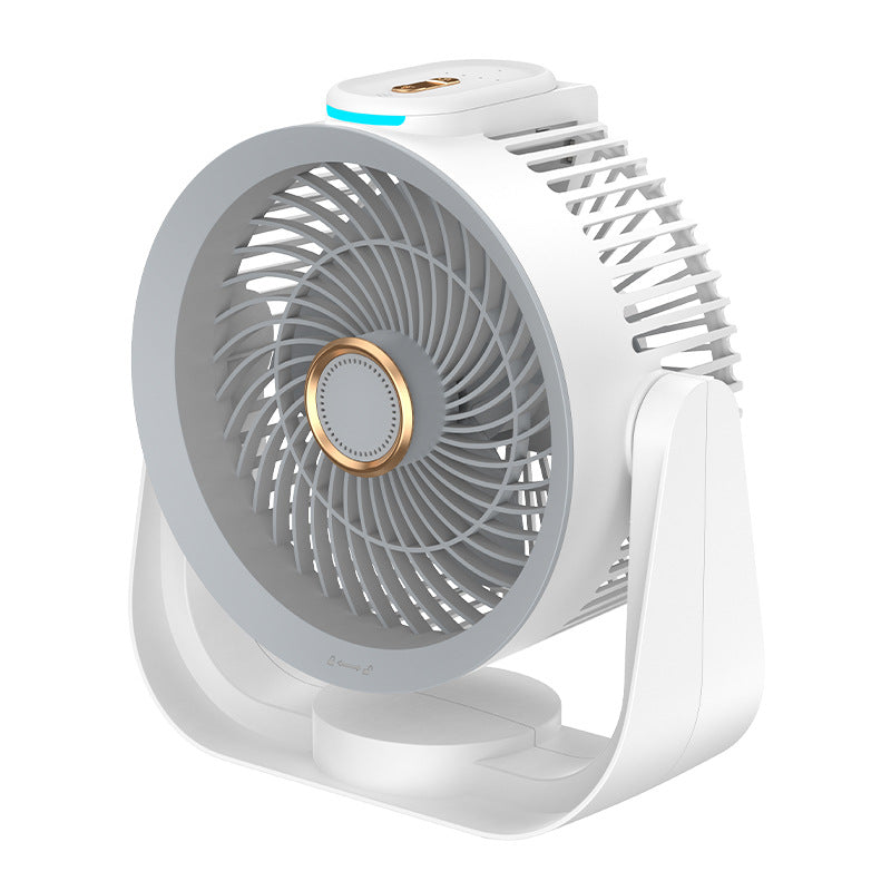 Desktop voice-controlled air circulator fan - household convection electric fan - bedroom timer - small portable camping fan - wholesale