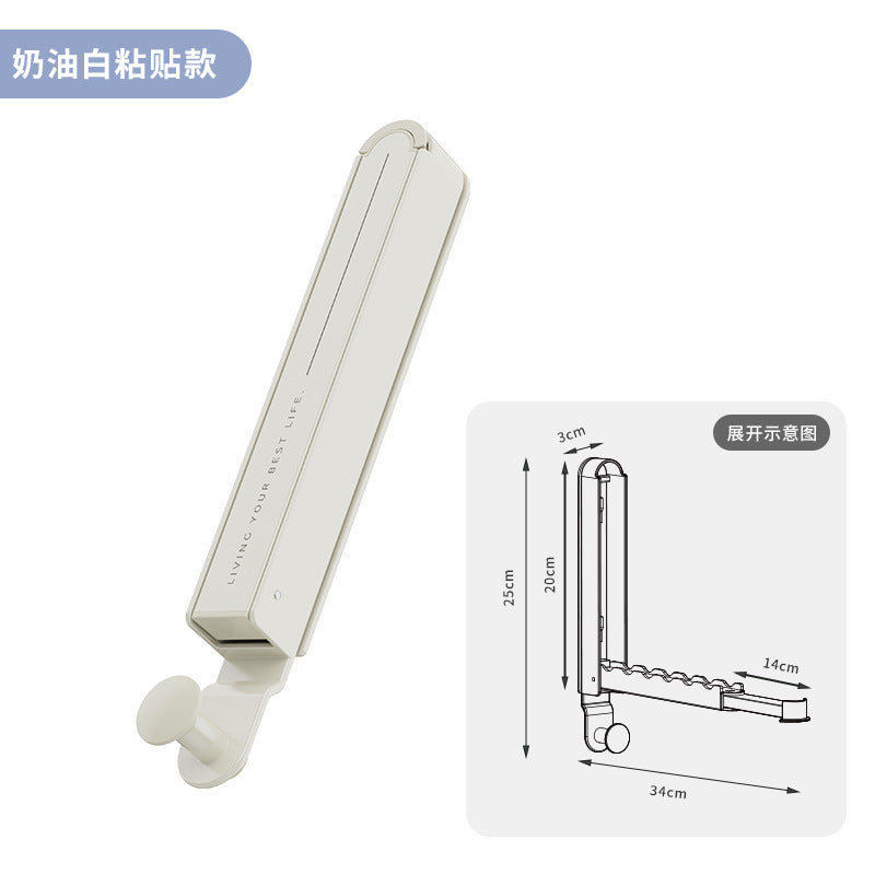 Indoor punch-free wall-mounted clothes hanger storage rack retractable balcony for homefoldable clothes drying rack storage rack