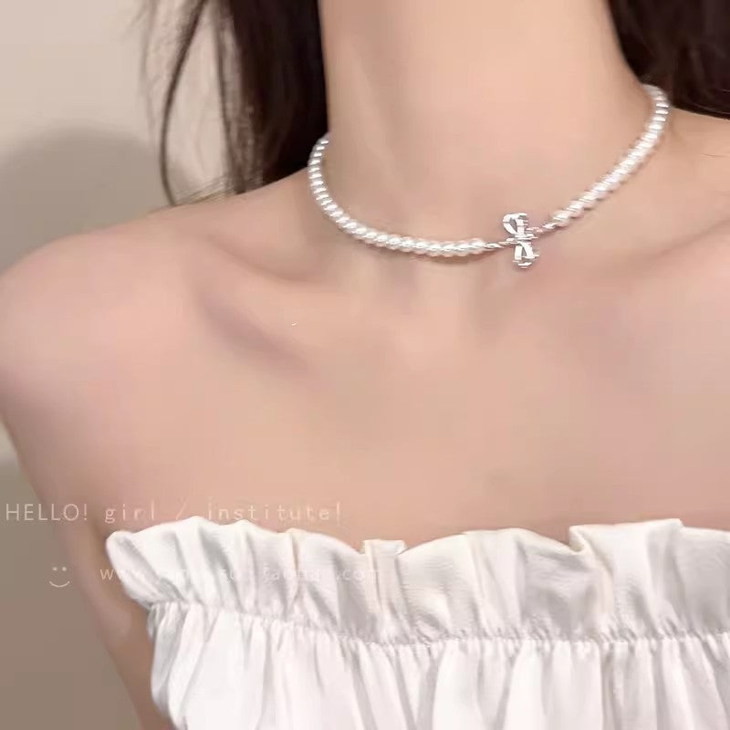 2025 hot-selling beaded butterfly necklace for women - versatile, unique, elegant pearl choker - trendy vintage style accessories