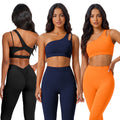 Fashion nude pleated yoga pants women's tight high waist hip lifting peach sports fitness pants breathable running pants