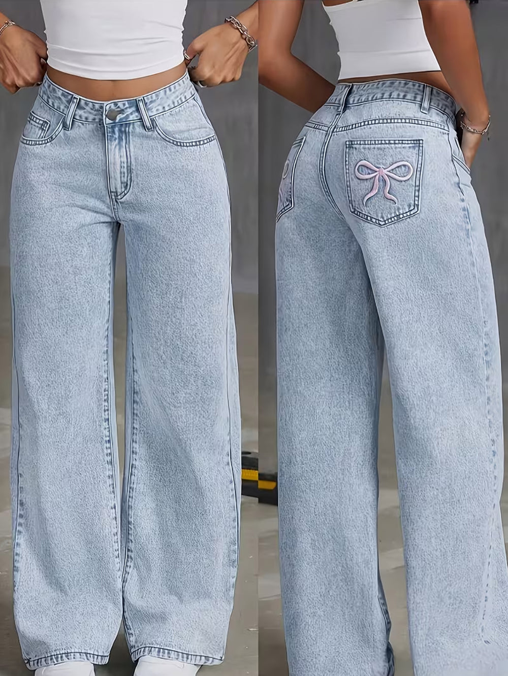 independent station youth girl jeans new arrivalloosestraight-leg pants