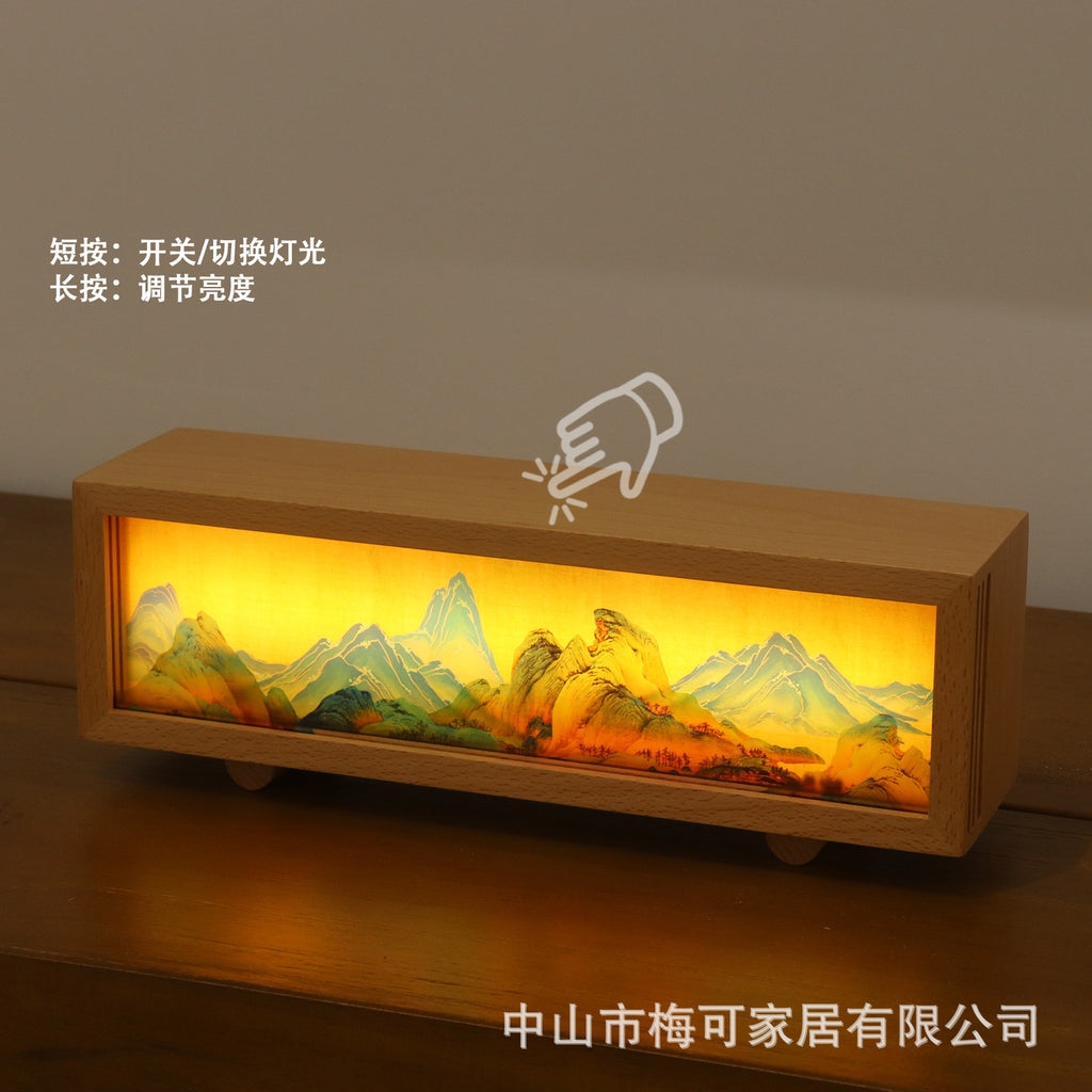 USB charging smart pat light LED music light box touch dimming ambient light bedside night light ornament gift