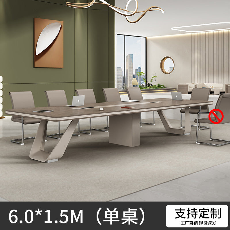 Conference table negotiation table desk and chair set training office furniture rectangular table office large minimalist modern