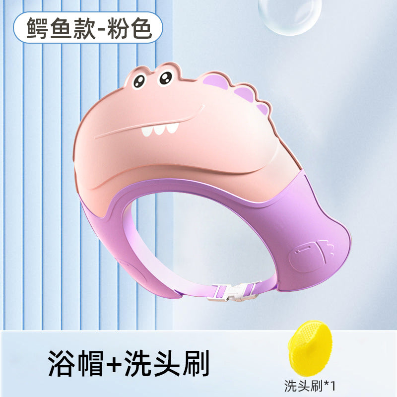 Baby hair washing cape - waterproof shampoo cap for kids, ear protection, infant bathing, and childproof hair washing