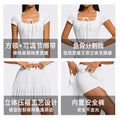 Spring/summer new tennis skirt set badminton sports skirt short skirt two-piece set golf yoga skirt wholesale women's