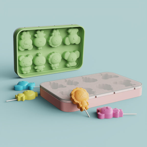The manufacturer recommends the new 8-even lollipop silicone mold with lid lollipop mold silicone sugar cheese stick.