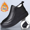 Men's shoes: new autumn/winter 2025 martin boots, zipper casual leather shoes, high-top leather shoes, odor-resistant, height-increasing, thick-soled, versatile