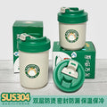 Factory direct sales 304 stainless steel puppy coffee cup portable car water cup yellow duck cup gift