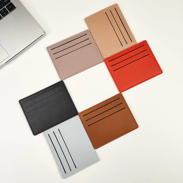 Simple women's short card bag, bank card, credit card, certificate storage card holder.