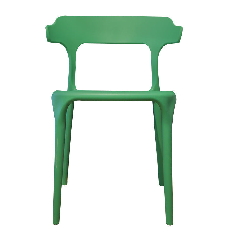 For homecasual modern ins dijia furniture scandinavianpp material injection molding stackable dining chair plastic chair back chair