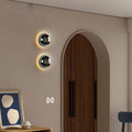 Bedroom modern wall lamp round background wall corridor eclipse bedside lamp scandinavian decoration aisle living room casual