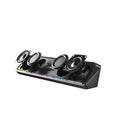 Rgb wireless bluetooth speaker - big sound, deep bass, card slot, multifunctional desktop bluetooth audio system with radio - e3571